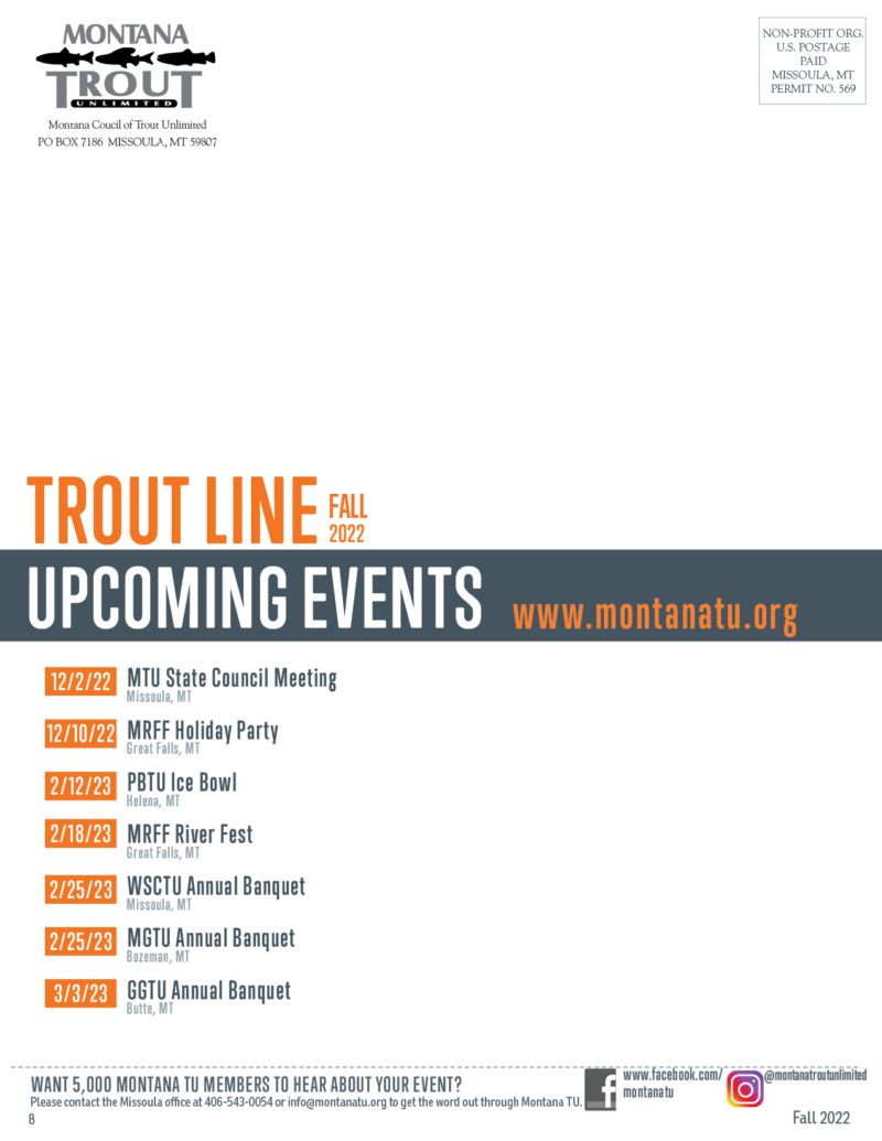 Fall 2022 Trout Line Montana Trout Unlimited